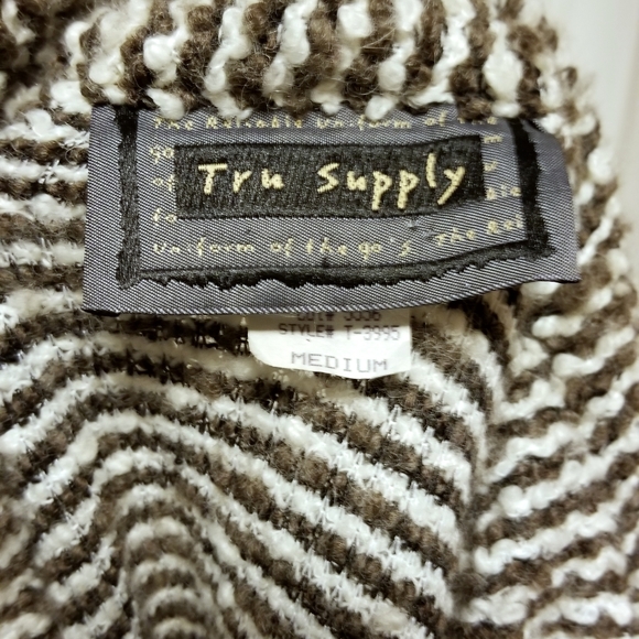 Tru Supply Berber Knit Button Front Cardigan Sz M - Picture 6 of 8